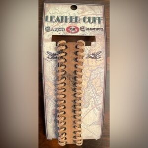 Vintage Earth Elements Leather Cuff - NEW / ORIGINAL PACKAGING